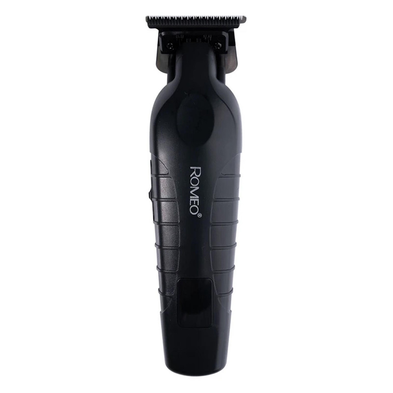 ماشین اصلاح موی سر و صورت رومئو مدل RM-2020 با تیغه سرامیکی، دور موتور 6800 دور در دقیقه، باتری 1200 میلی‌آمپر ساعت، نمایشگر LCD، طراحی ارگونومیک، شارژ با کابل USB، همراه با 4 شانه اصلاح