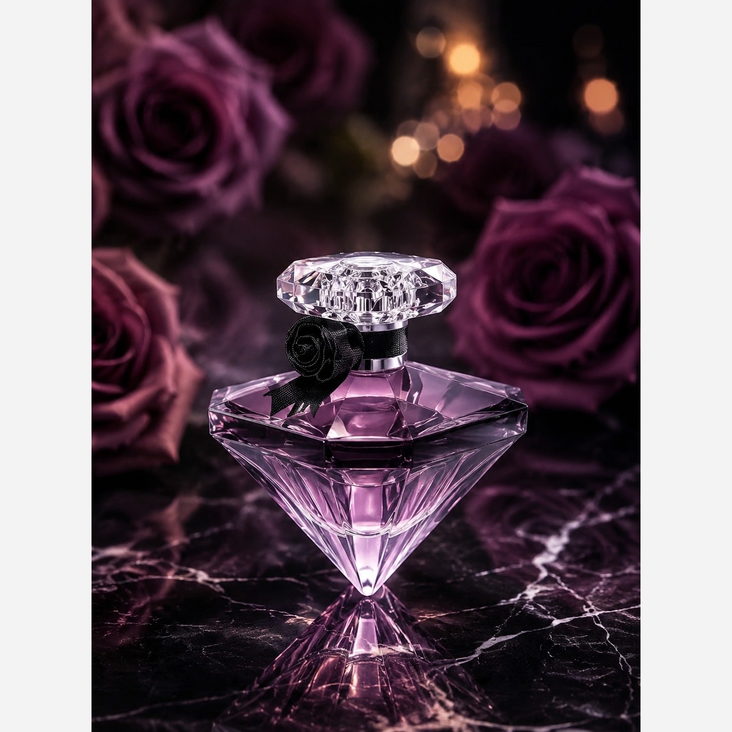 عطر جیبی 25 میل زنانه مدل Veking (طرح لنکوم ترزور نایت رز) گرم و اغواگر