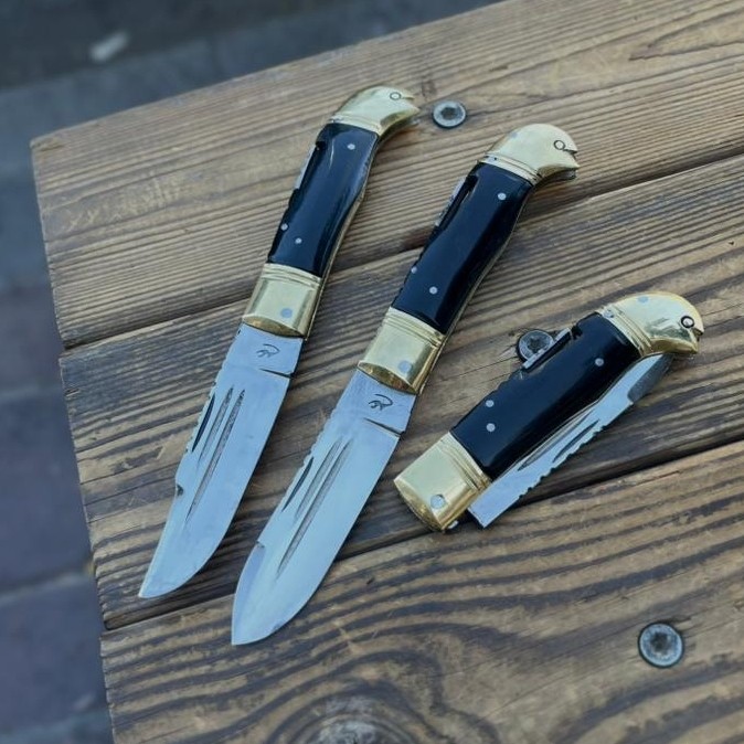 چاقو ضامن دار طرح پرنده ضد زنگ زنجان