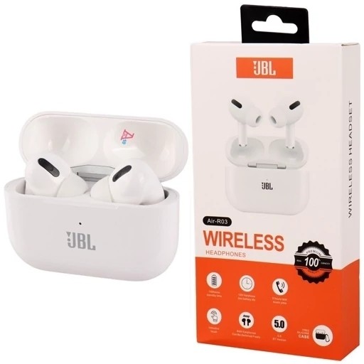 ایرپاد هندزفری بلوتوثی jbl باکیفیت دوگوش همراه با گارد و کابل باتری بزرگ گیمینگ لمسی بلوتوث ورژن 5/3 (ارسال رایگان)