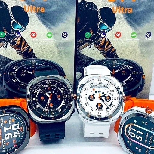 ساعت هوشمند گرد GT88 ULTRA MAX دو بند سوپر امولد بالاترین کیفیت بازار فروش تک به قیمت عمده (ارسال رایگان)
