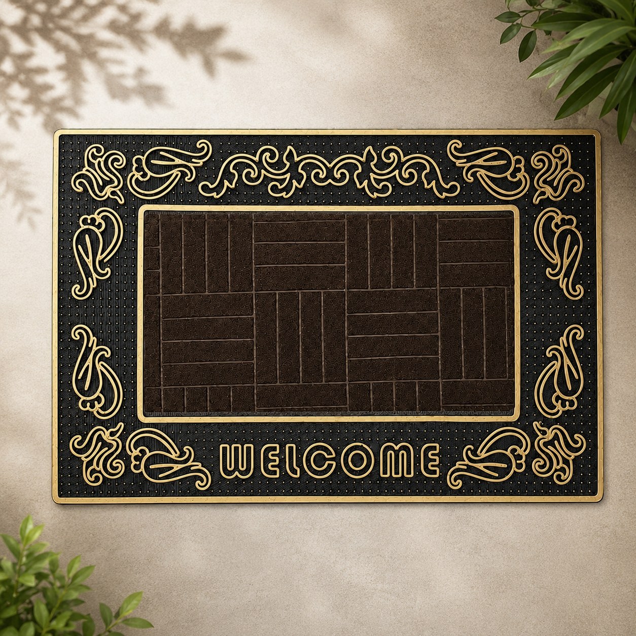 پادری لاستیکی طرح Welcome