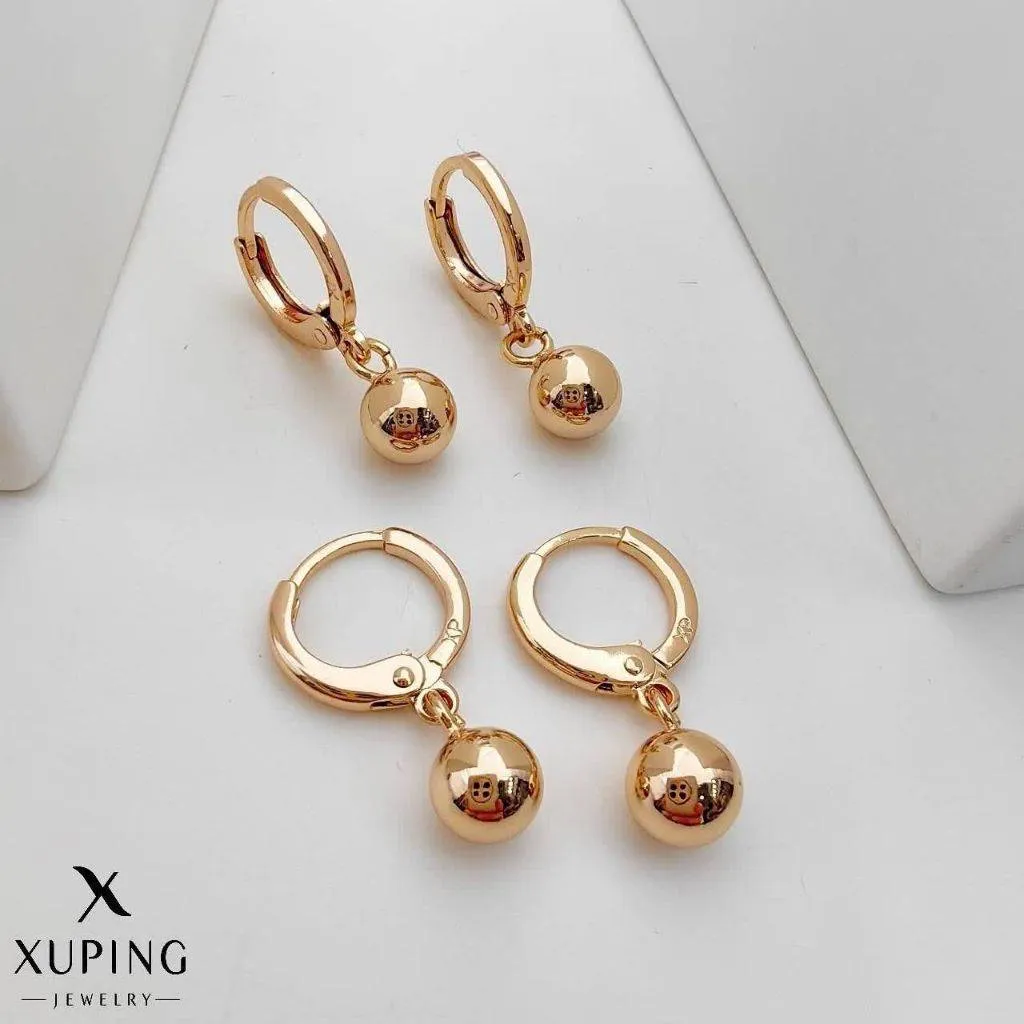 گوشواره آویز گوی دار توپی ژوپینگ کد 3355