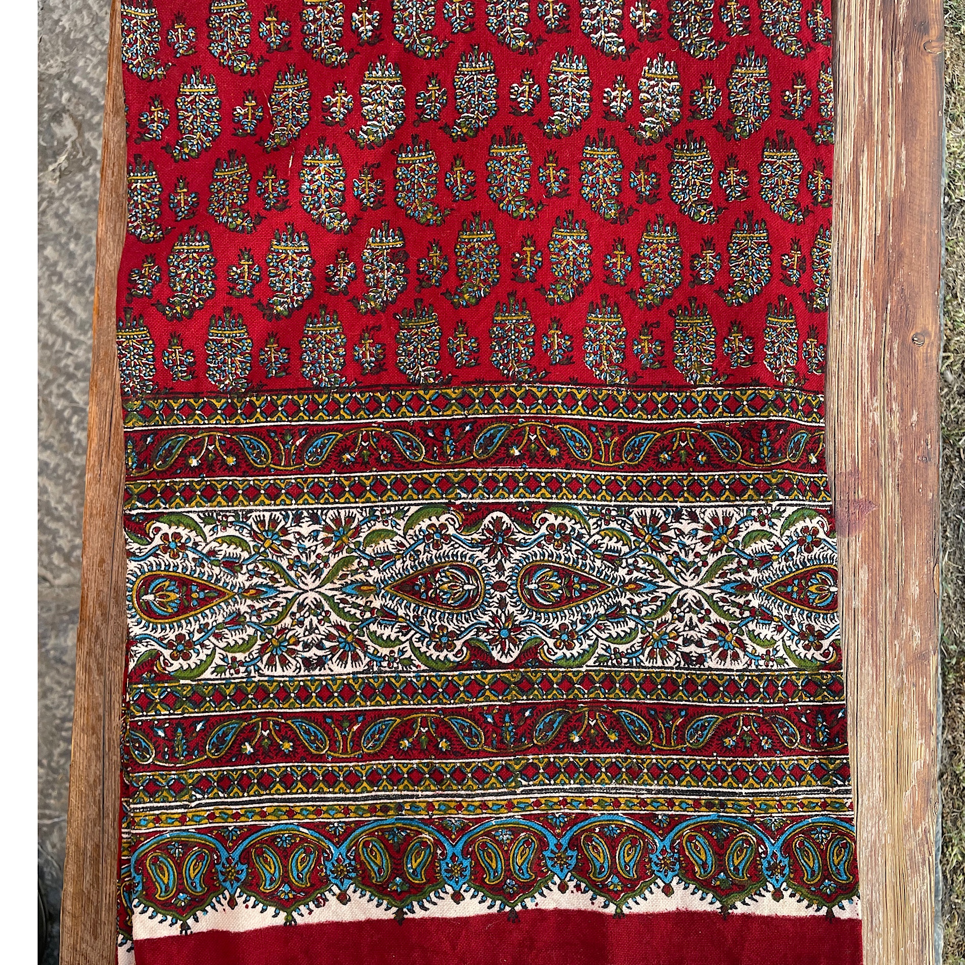 رومیزی قلمکار 8 نفره اعلا طرح کف لپی