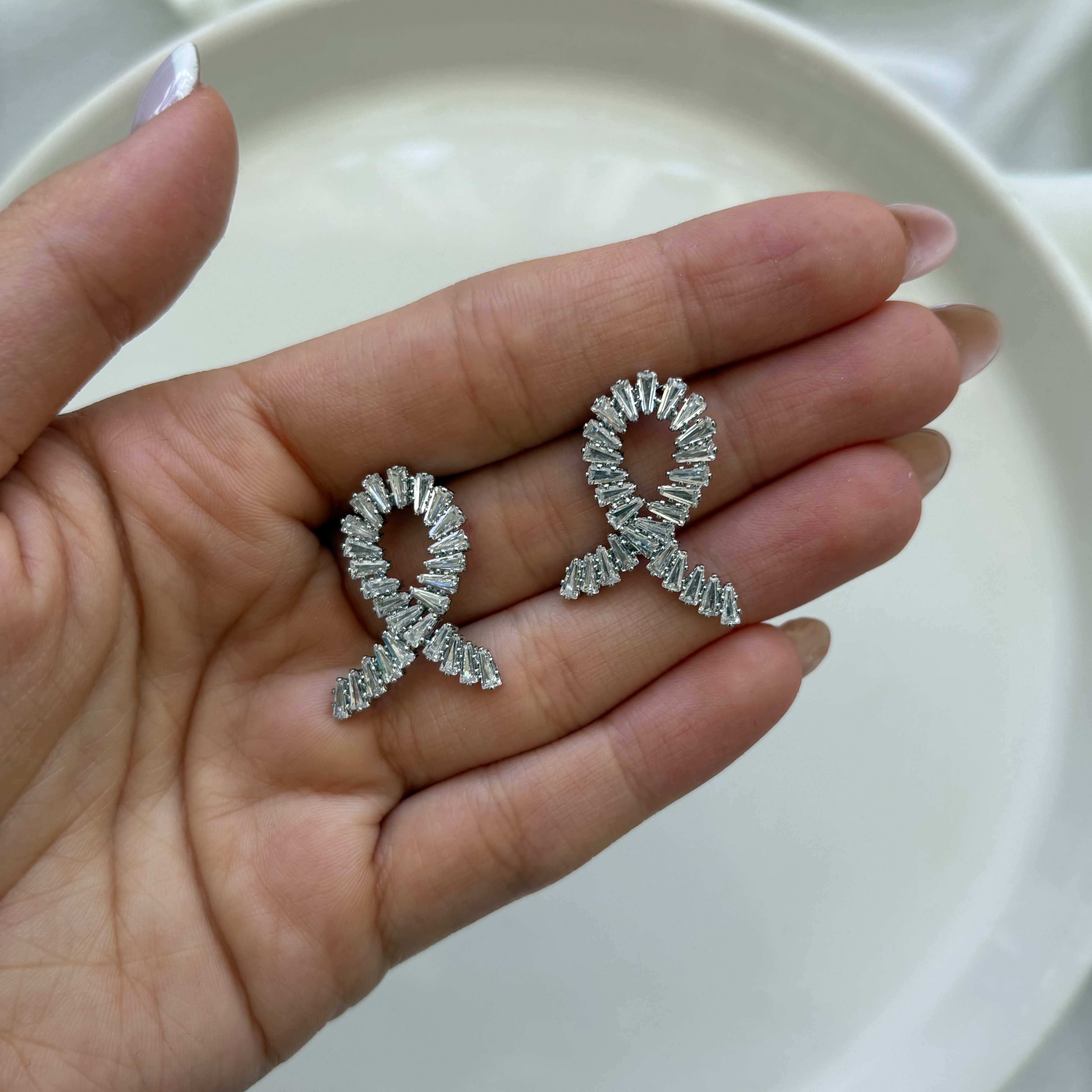 گوشواره دخترانه جواهری 3030