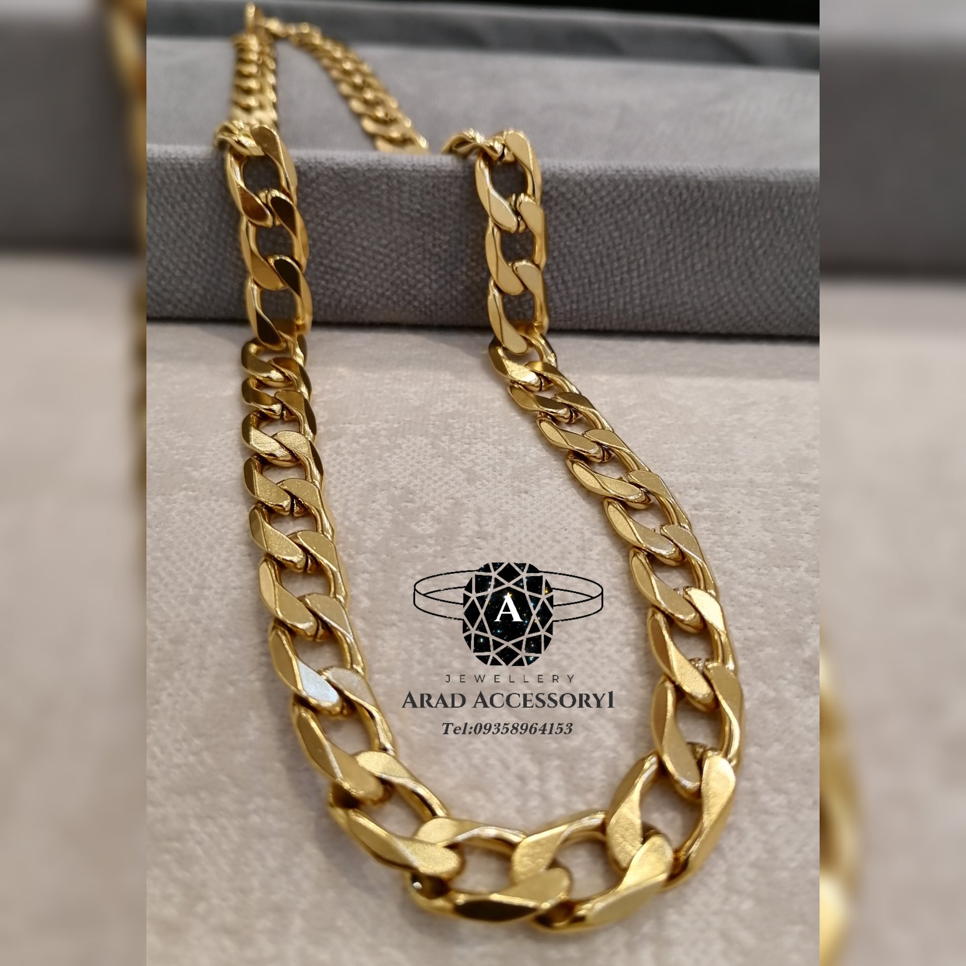 بدلیجات گردنبند استیل مردانه