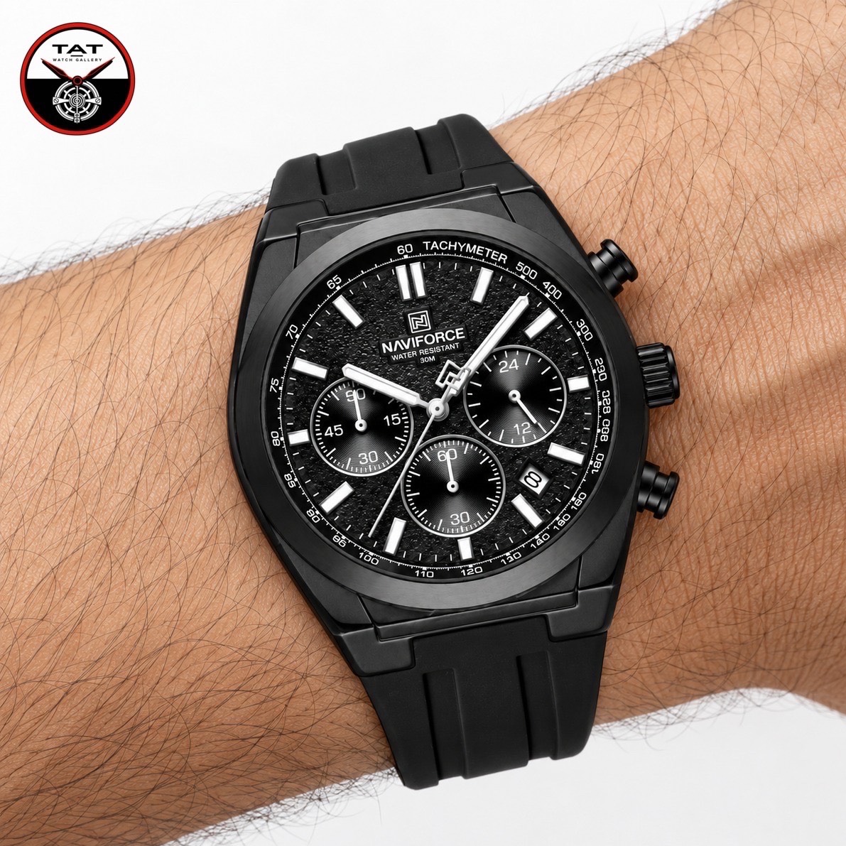 ساعت مردانه نیوی فورس NF8080 اورجینال سه موتوره با یکسال گارانتی ارسال رایگان پک اصلی NAVIFORCE ساعت مچی