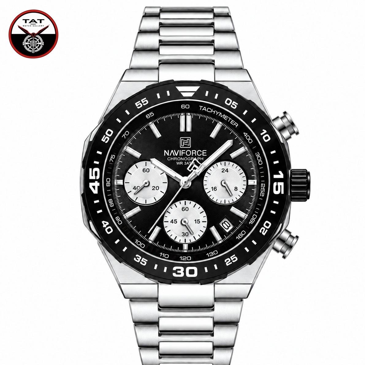 ساعت مردانه نیوی فورس NF8049 اورجینال سه موتوره با یکسال گارانتی ارسال رایگان پک اصلی NAVIFORCE ساعت مچی