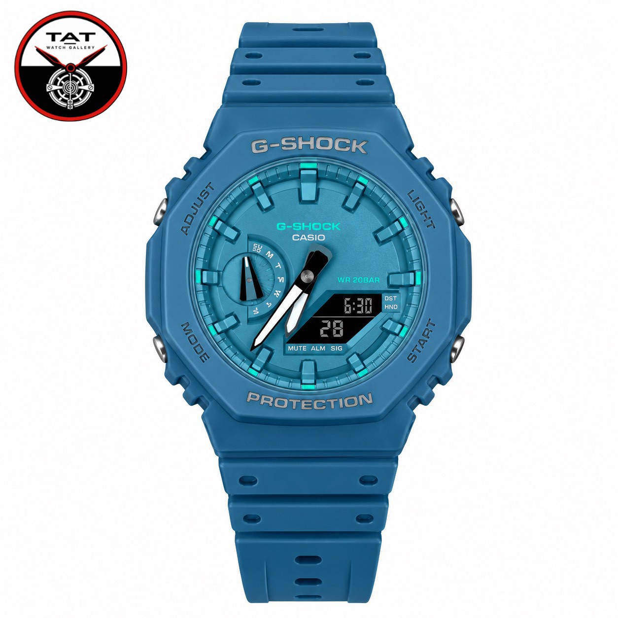 ساعت مردانه جی شاک Ga2100BL موتور ژاپن یکسال گارانتی ارسال رایگان با جعبه Casio G-Shock ساعت مچی جیشاک